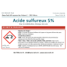 Acide Sulfureux à 5% avec emballage neuf, 1lt